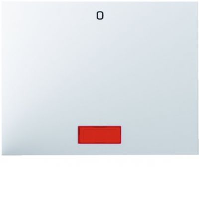BERKER K.1 Klawisz z czerwoną soczewką z nadrukiem 0 biały 14177109 (14177109)