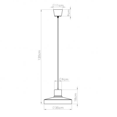 Sollux Lampa wisząca BILO czarna (SL.1703)