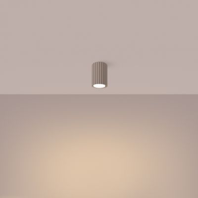 Plafon ryflowany KARBON 10 cm taupe SL.1758 SOLLUX  (SL.1758)