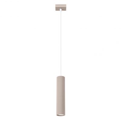 Lampa wisząca ryflowana KARBON  taupe  SL.1759 SOLLUX  (SL.1759)