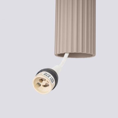 Lampa wisząca ryflowana KARBON  taupe  SL.1759 SOLLUX  (SL.1759)