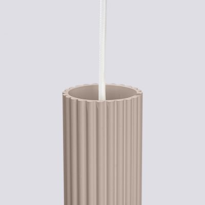 Lampa wisząca ryflowana KARBON  taupe  SL.1759 SOLLUX  (SL.1759)