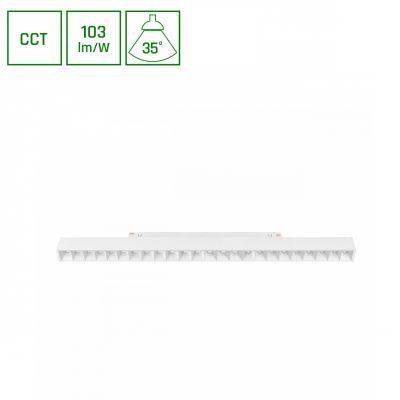 SYSTEM SHIFT CCT- GRID L OPRAWA LINIOWA 440X23X42MM 22W 40ST BIAŁY CCT SWITCH 5 LAT GW. (WLD+40042_CCT)