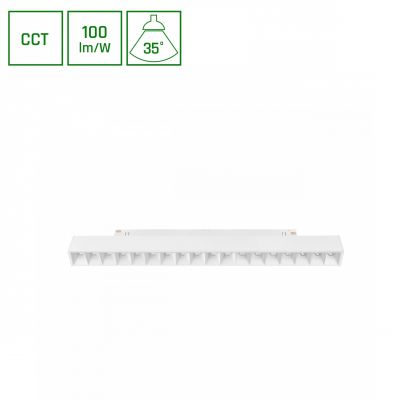 SYSTEM SHIFT CCT- GRID M OPRAWA LINIOWA 330X23X42MM 17W 40ST BIAŁY CCT SWITCH 5 LAT GW. (WLD+40041_CCT)
