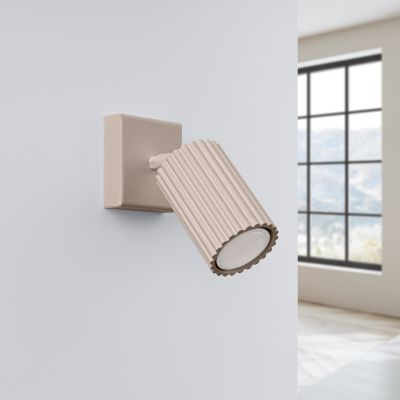 Kinkiet ryflowany KARBON taupe SL.1761 SOLLUX  (SL.1761)