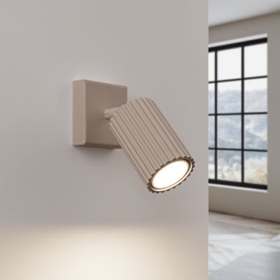 Kinkiet ryflowany KARBON taupe SL.1761 SOLLUX  (SL.1761)