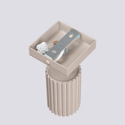 Kinkiet ryflowany KARBON taupe SL.1761 SOLLUX  (SL.1761)