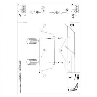 Plafon podwójny KARBON taupe SL.1763 SOLLUX  (SL.1763)