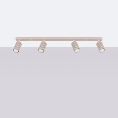 Plafon poczwórny ryflowany KARBON taupe SL.1765 SOLLUX  (SL.1765)