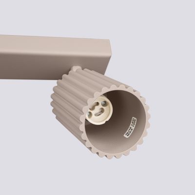 Plafon poczwórny ryflowany KARBON taupe SL.1765 SOLLUX  (SL.1765)