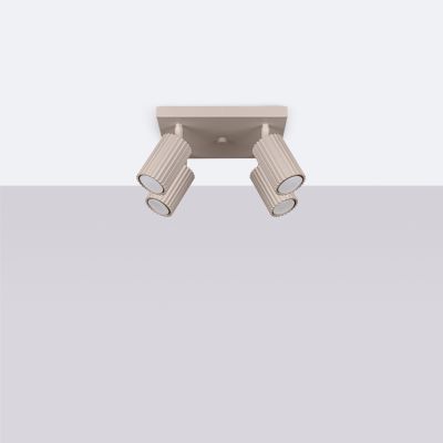 Plafon poczwórny ryflowany KARBON taupe SL.1769 SOLLUX  (SL.1769)