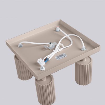 Plafon poczwórny ryflowany KARBON taupe SL.1769 SOLLUX  (SL.1769)