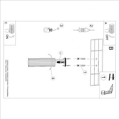 Plafon ryflowany KARBON 20cm taupe SL.1771 SOLLUX  (SL.1771)