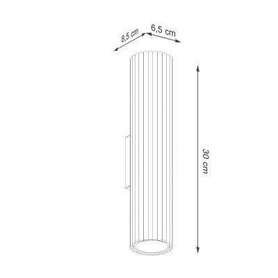 Kinkiet KARBON 30cm taupe SL.1776 SOLLUX  (SL.1776)