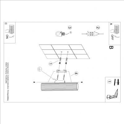 Kinkiet KARBON 30cm taupe SL.1776 SOLLUX  (SL.1776)