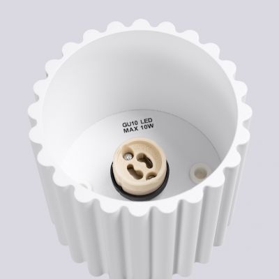 Plafon ryflowany AURA GU10 biały SL.1779 SOLLUX  (SL.1779)