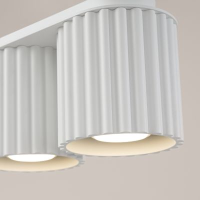 Plafon podwójny ryflowany AURA GU10 biały SL.1780 SOLLUX  (SL.1780)