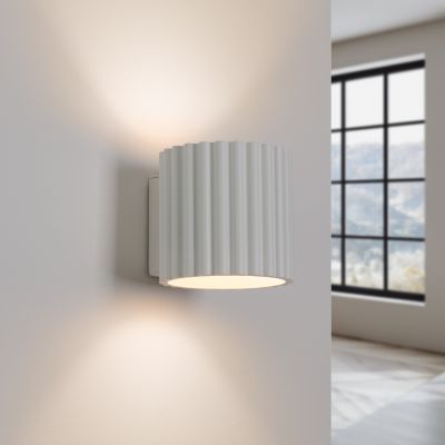 Kinkiet ryflowany AURA G9 biały SL.1781SOLLUX  (SL.1781)