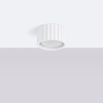 Plafon ryflowany AURA Gx53 biały SL.1782 SOLLUX  (SL.1782)