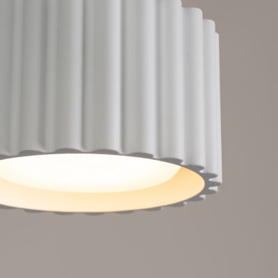Plafon ryflowany AURA Gx53 biały SL.1782 SOLLUX  (SL.1782)