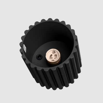 Plafon ryflowany AURA czarny GU10 czarny SL.1784 SOLLUX  (SL.1784)