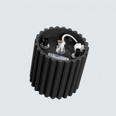 Plafon ryflowany AURA czarny GU10 czarny SL.1784 SOLLUX  (SL.1784)