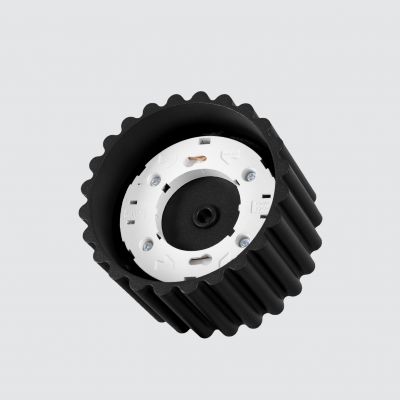 Plafon ryflowany AURA Gx53 czarny SL.1787 SOLLUX  (SL.1787)