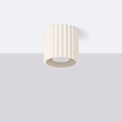 Plafon ryflowany AURA GU10 beżowy SL.1789 SOLLUX (SL.1789)