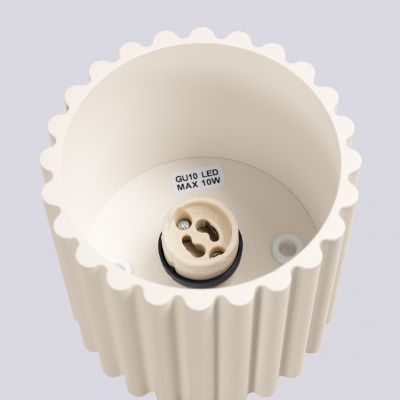 Plafon ryflowany AURA GU10 beżowy SL.1789 SOLLUX (SL.1789)