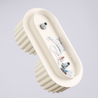 Plafon podwójny ryflowany AURA Gx53 beżowy SL.1793 SOLLUX  (SL.1793)