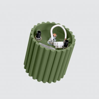 Plafon ryflowany AURA GU10 zielony oliwkowy SL.1794 SOLLUX  (SL.1794)