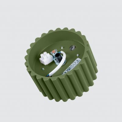 Plafon ryflowany AURA Gx53 zielony oliwkowy SL.1797 SOLLUX (SL.1797)