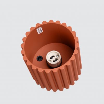 Plafon ryflowany AURA GU10 ochra czerwona SL.1799 SOLLUX  (SL.1799)