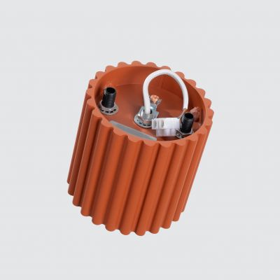 Plafon ryflowany AURA GU10 ochra czerwona SL.1799 SOLLUX  (SL.1799)