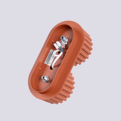 Plafon podwójny ryflowany AURA ochra czerwona Gx53 SL.1803 SOLLUX  (SL.1803)