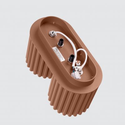 Plafon podwójny ryflowany AURA GU10 mocca SL.1805 SOLLUX  (SL.1805)