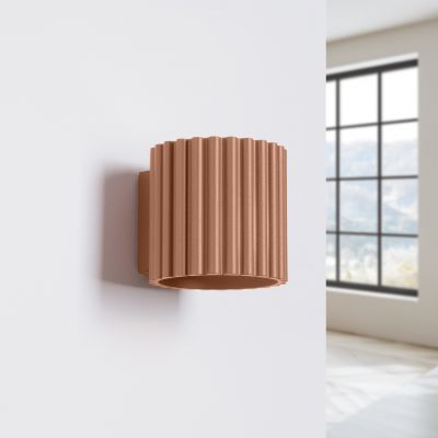 Kinkiet ryflowany AURA G9 mocca SL.1806 SOLLUX  (SL.1806)