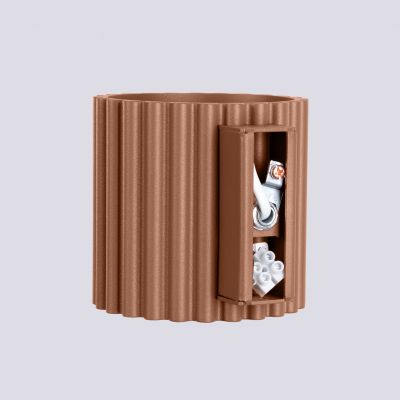 Kinkiet ryflowany AURA G9 mocca SL.1806 SOLLUX  (SL.1806)