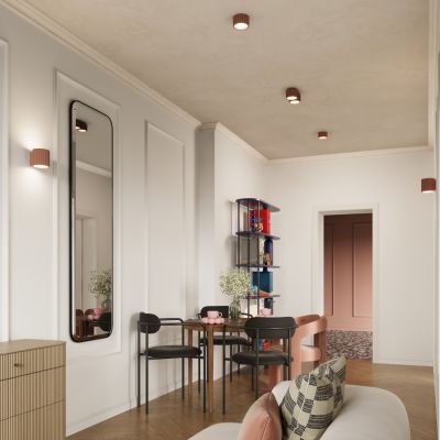  Plafon ryflowany AURA Gx53 mocca SL.1807 SOLLUX (SL.1807)