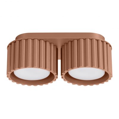 Plafon podwójny ryflowany AURA Gx53 mocca SL.1808 SOLLUX (SL.1808)