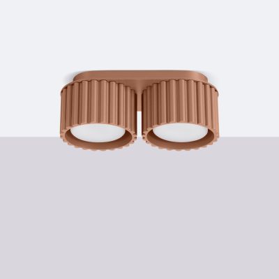 Plafon podwójny ryflowany AURA Gx53 mocca SL.1808 SOLLUX (SL.1808)