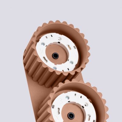 Plafon podwójny ryflowany AURA Gx53 mocca SL.1808 SOLLUX (SL.1808)