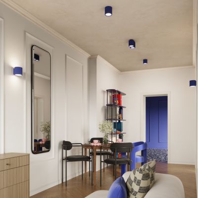 Kinkiet ryflowany AURA G9 ultramaryna SL.1811 SOLLUX  (SL.1811)