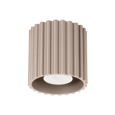 Plafon ryflowany AURA GU10 taupe SL.1814 SOLLUX  (SL.1814)