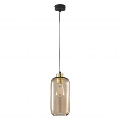 Lampa wisząca minimalistyczna Marco E27 czarno/złota loft 3314 TK Lighting (3314)