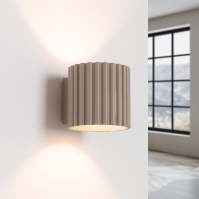 Kinkiet ryflowany AURA G9 taupe SL.1816 SOLLUX  (SL.1816)