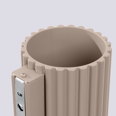 Kinkiet ryflowany AURA G9 taupe SL.1816 SOLLUX  (SL.1816)