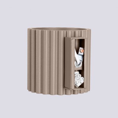 Kinkiet ryflowany AURA G9 taupe SL.1816 SOLLUX  (SL.1816)