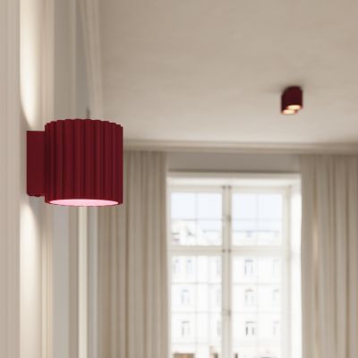 Kinkiet ryflowany AURA G9 burgundowy SL.1821 SOLLUX  (SL.1821)