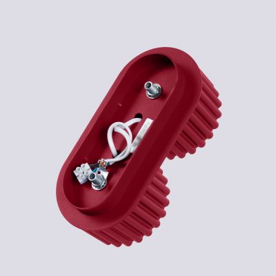 Plafon podwójny ryflowany AURA Gx53 burgundowy SL.1823 SOLLUX (SL.1823)